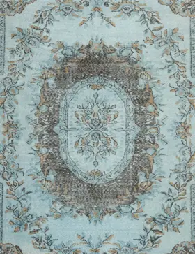 Blå Tyrkia vintage teppe 294 x 186 cm - view 3