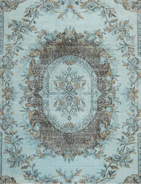 Blå Tyrkia vintage teppe 294 x 186 cm - view 3