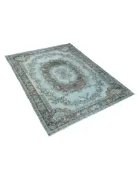 Blau Türkei Vintage Teppich 294 x 186 cm - view 2