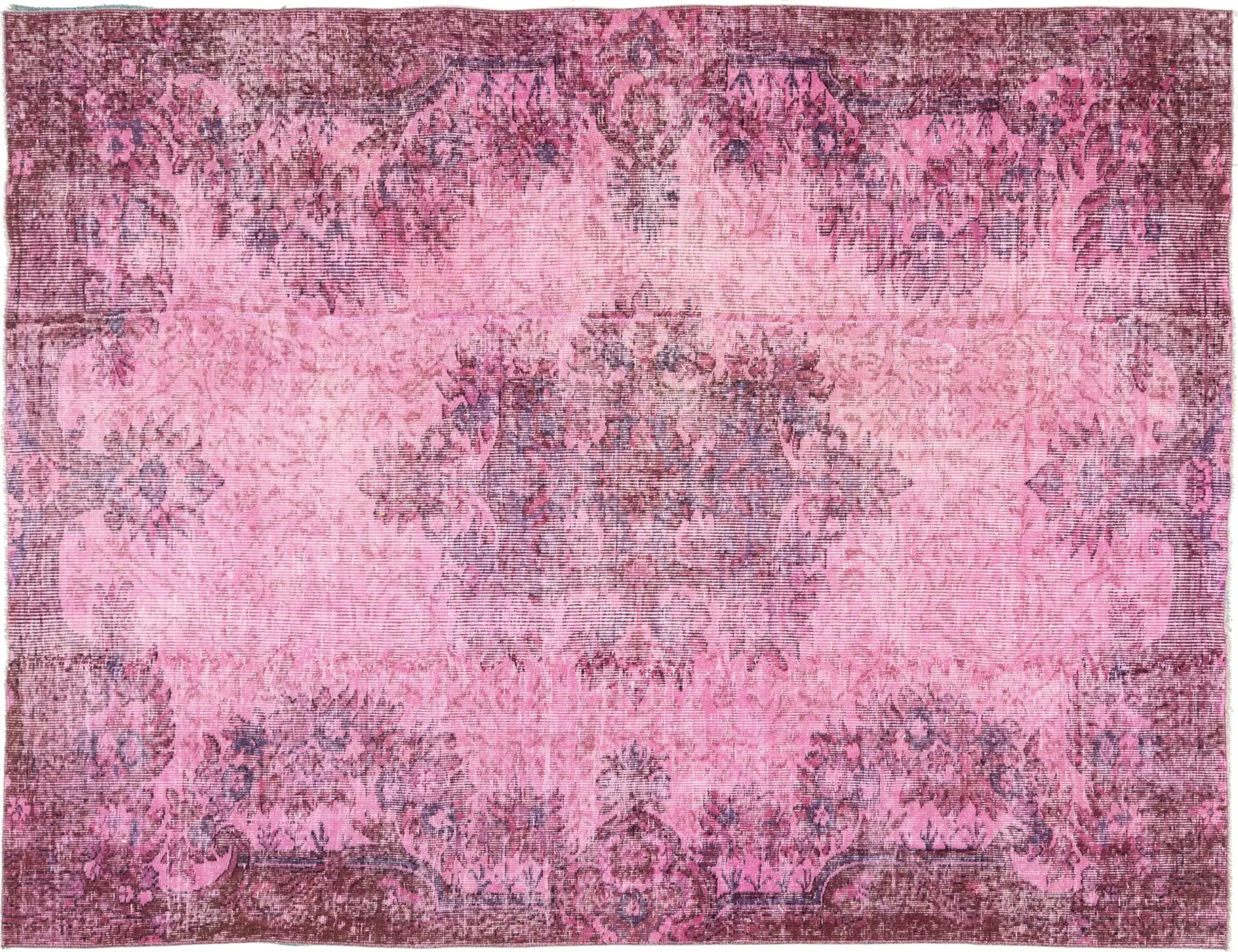Rosa Turco Tappeto vintage 250 x 170 cm - Tappeto unico fatto a mano