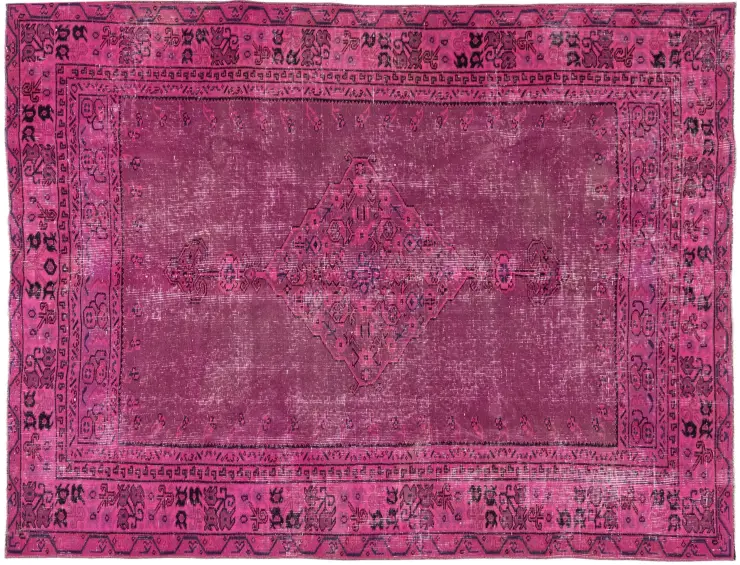 Rosa Turkiet vintage matta 230 x 143 cm
