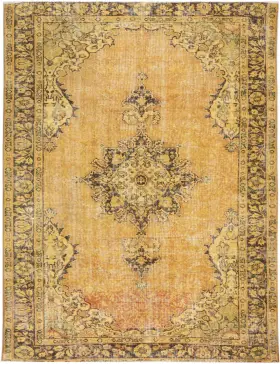 Amarillo Turquía Alfombra vintage 266 x 172 cm