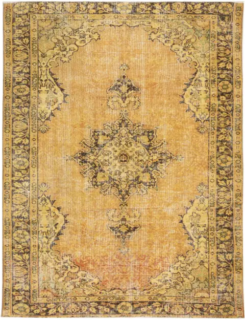 Jaune Turc Tapis vintage 266 x 172 cm