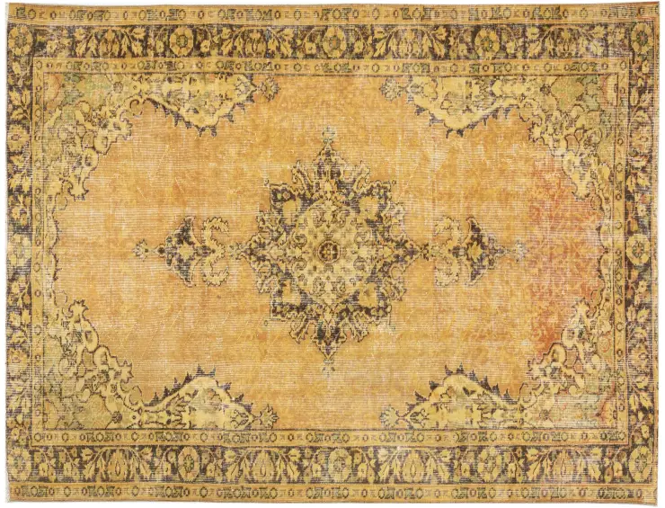 Jaune Turc Tapis vintage 266 x 172 cm