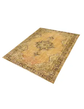 Amarillo Turquía Alfombra vintage 266 x 172 cm - view 1