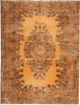 Orange Turkiet vintage matta 270 x 170 cm