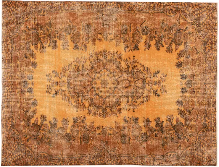 Orange Turkiet vintage matta 270 x 170 cm