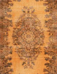 Orange Turkiet vintage matta 270 x 170 cm - view 3