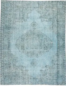 Blå Turkiet vintage matta 283 x 168 cm