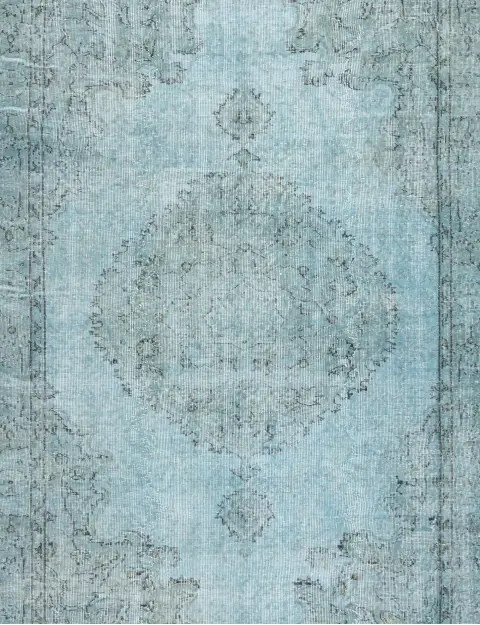 Blå Turkiet vintage matta 283 x 168 cm - view 3