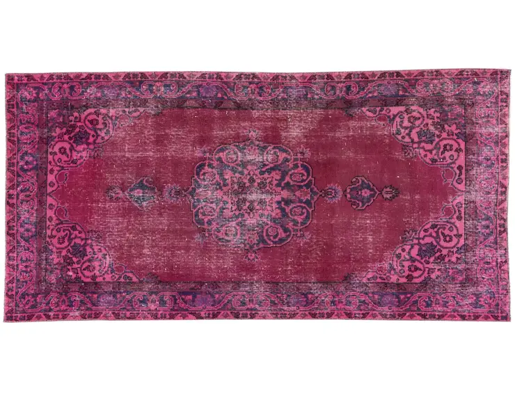 Pinkki Turkki vintage matot 228 x 110 cm