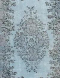 Blå Turkiet vintage matta 235 x 170 cm - view 3