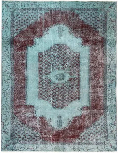 Blå Turkiet vintage matta 288 x 160 cm