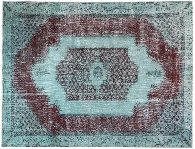 Blå Turkiet vintage matta 288 x 160 cm