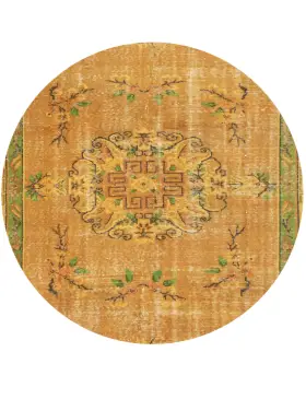 Grise Turc Tapis vintage 154 x 154 cm