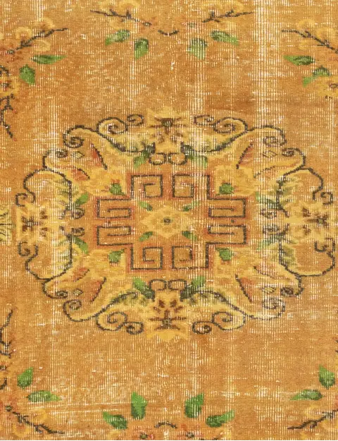 Grise Turc Tapis vintage 154 x 154 cm - view 3