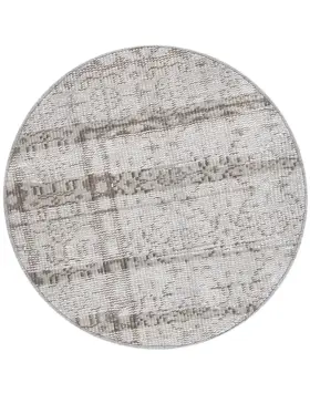 Grau Türkei Vintage Teppich 64 x 64 cm