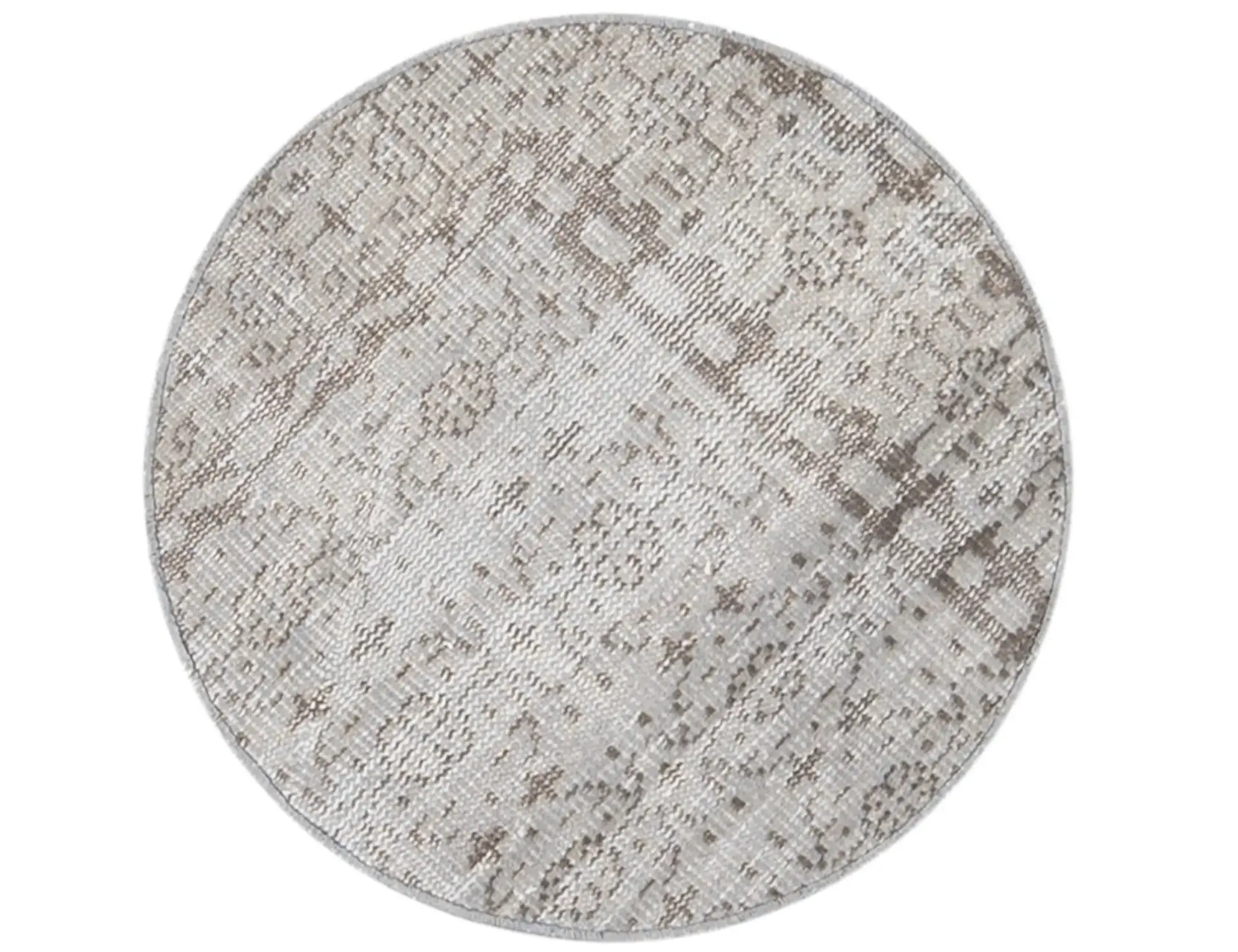 Harmaa Turkki vintage matot 64 x 64 cm - Ainutlaatuinen käsintehty matto