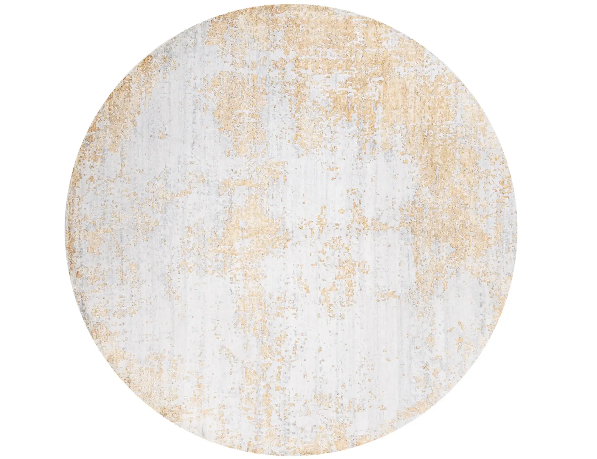Keltainen text_origin_3 Tencel Silkki 248 x 246 cm - Ainutlaatuinen käsintehty matto