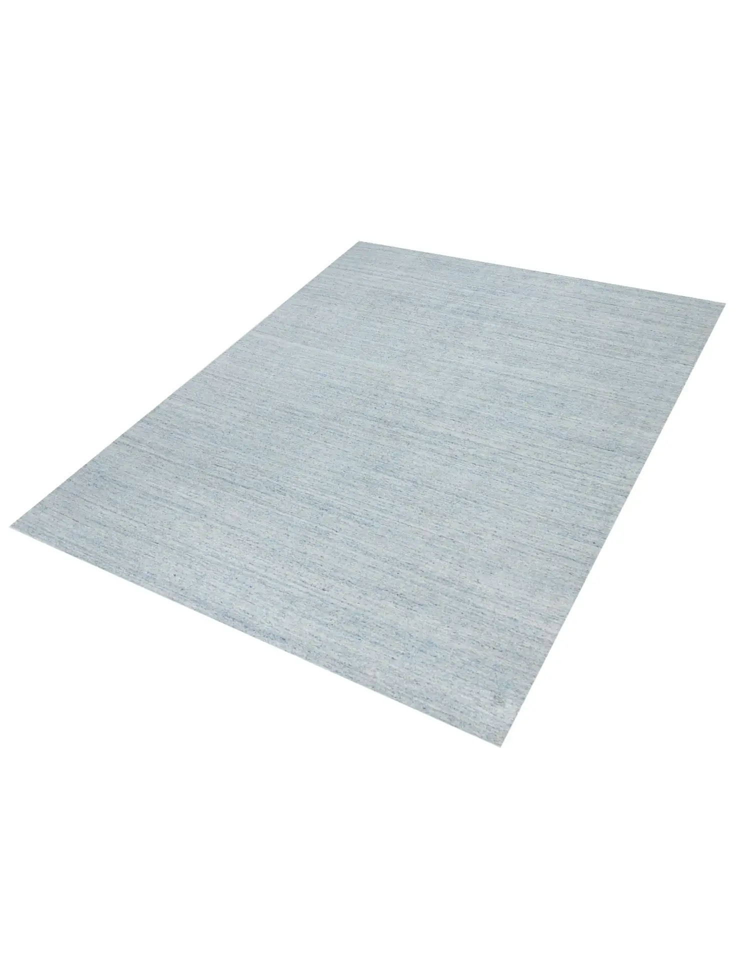 Azul text_origin_3 Seta Tencel 302 x 263 cm - Alfombra única hecha a mano