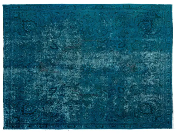 Turkooiz Perzië Perzisch Vintage Tapijt 270 x 235 cm