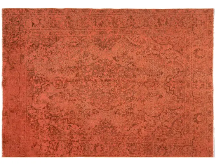 Orange Persien Persisk Vintagetæppe 291 x 186 cm