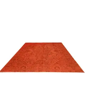 Orange Persien Persisk Vintagetæppe 291 x 186 cm - view 2