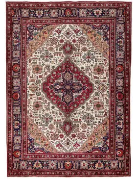 Beige Persien Tabriz Teppich 305 x 197 cm