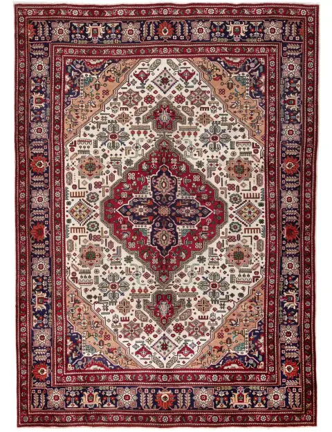 Beige Persien Tabriz Teppich 305 x 197 cm