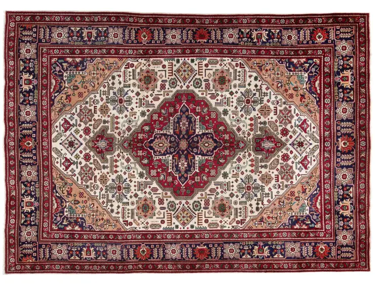 Beige Persien Tabriz Teppich 305 x 197 cm