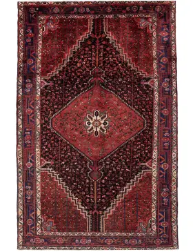 Rød Persien Hamadan Tæppe 310 x 170 cm