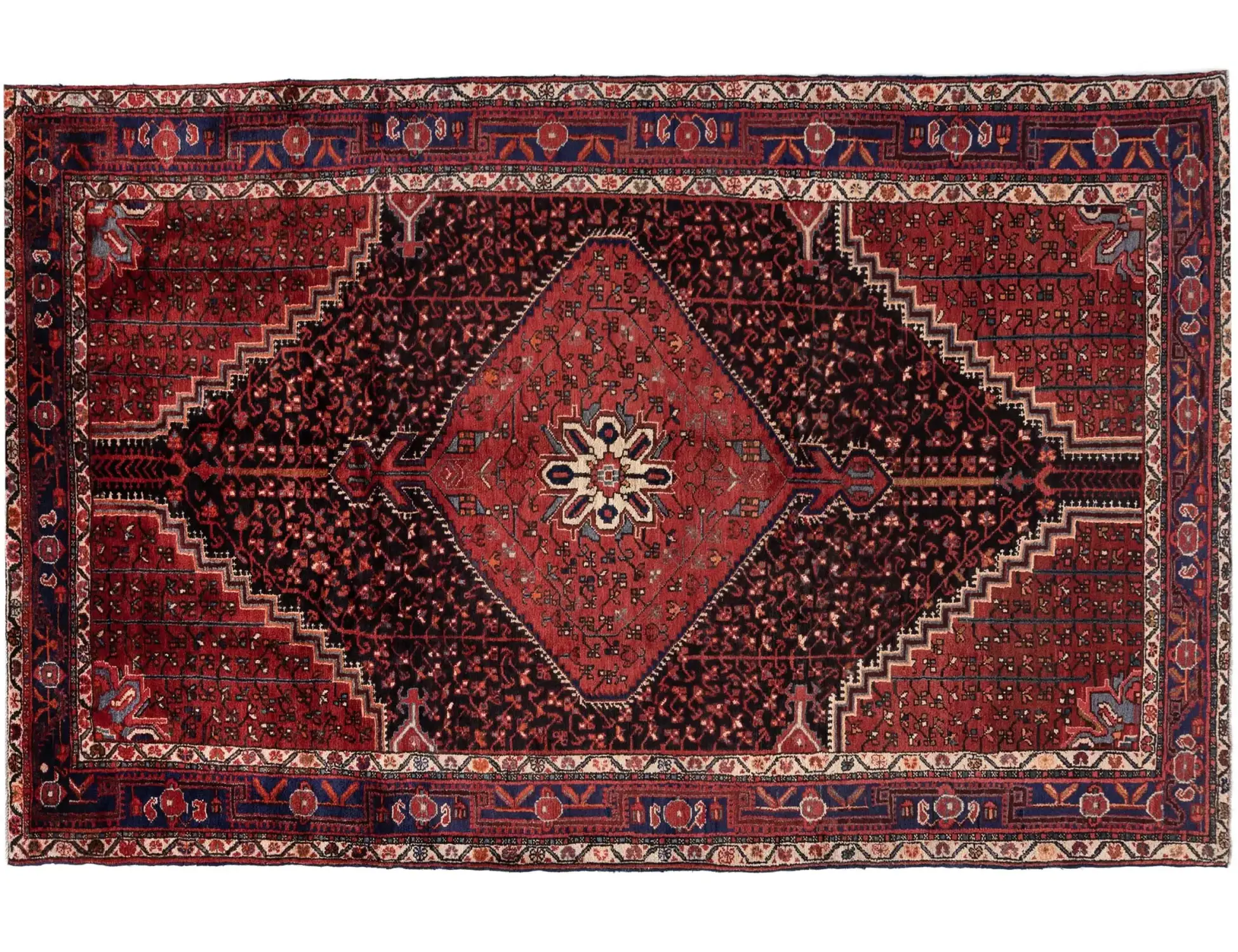 Rød Persien Hamadan Tæppe 310 x 170 cm - Unikt håndlavet tæppe