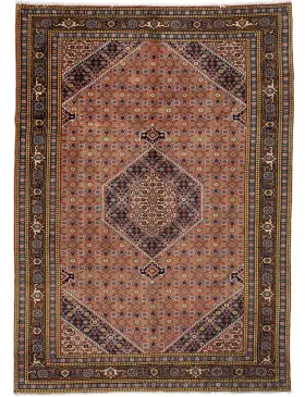 Blå Persia Tabriz Teppe 290 x 198 cm