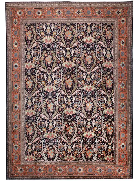 Blue Persia Tabriz Carpet 368 x 289 cm