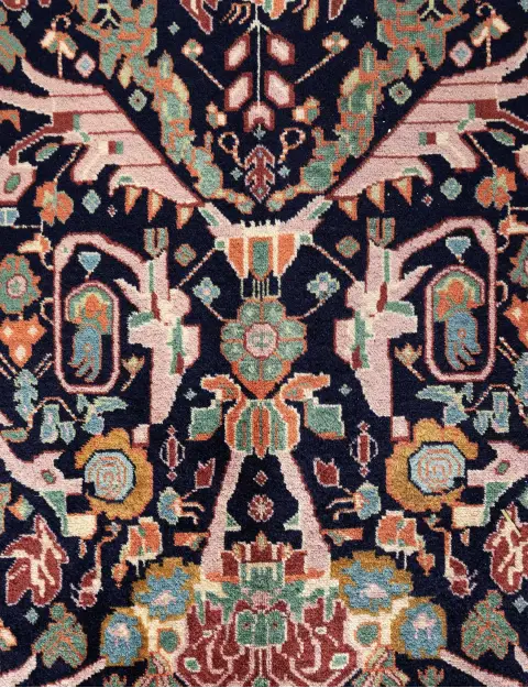 Blue Persia Tabriz Carpet 368 x 289 cm - view 4