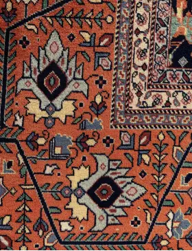 Blau Persien Tabriz Teppich 368 x 289 cm - view 3