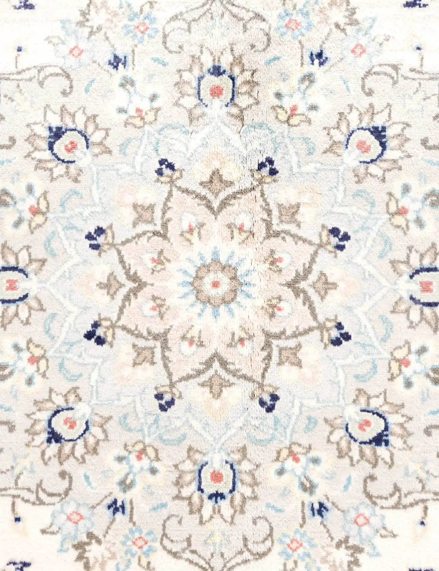 Beige Persan Keshan Tapis 300 x 196 cm - Tapis fait main unique