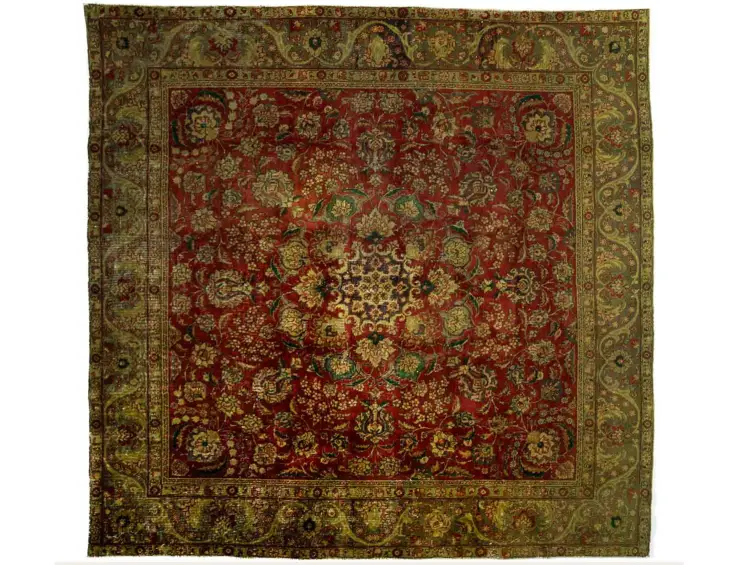 Vert Persan Tapis Persan vintage 277 x 277 cm