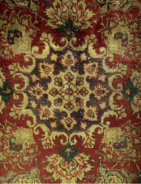 Grön Persien Persisk vintage matta 277 x 277 cm - view 3