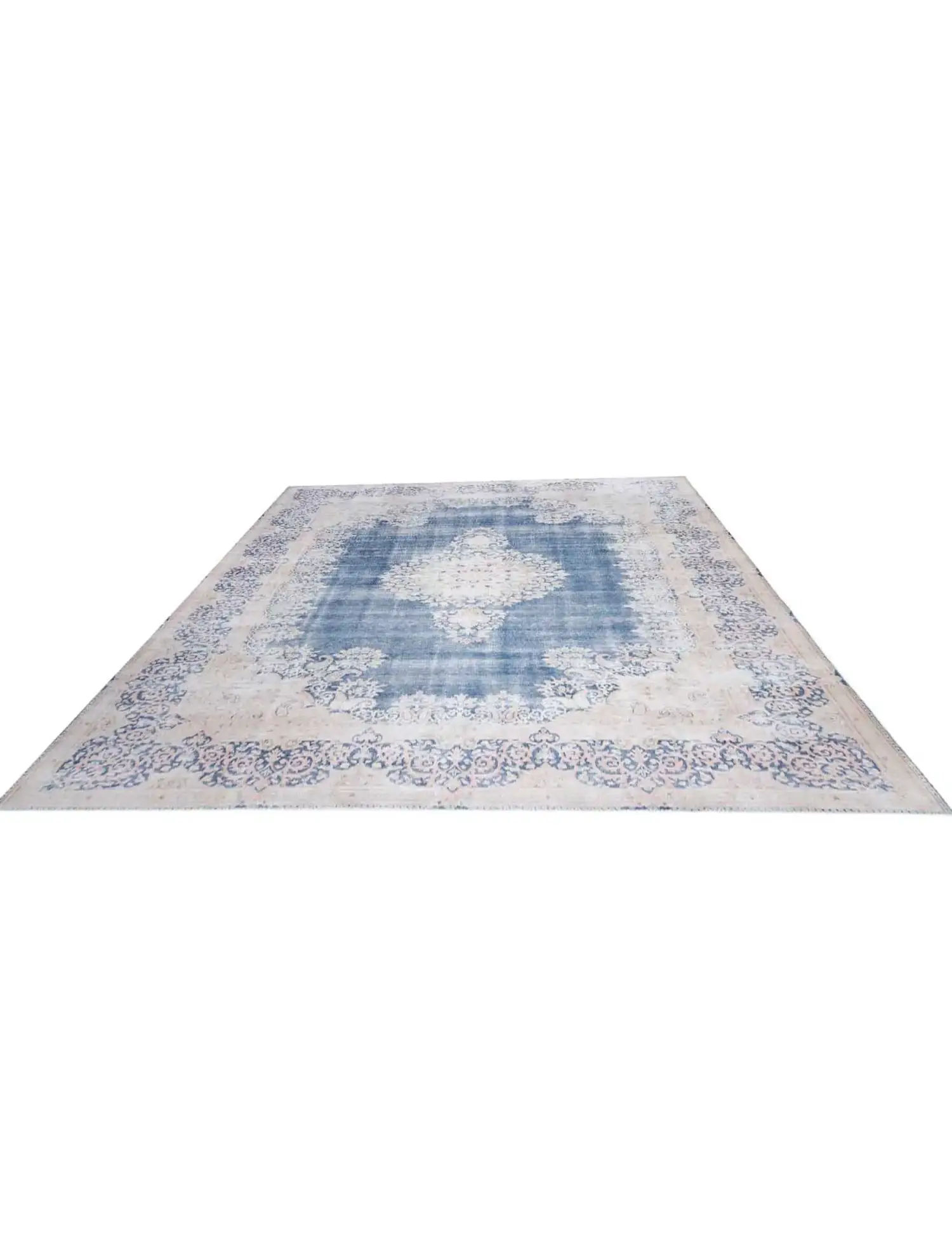 Sininen Persia Persialaiset vintage matot 399 x 282 cm - Ainutlaatuinen käsintehty matto