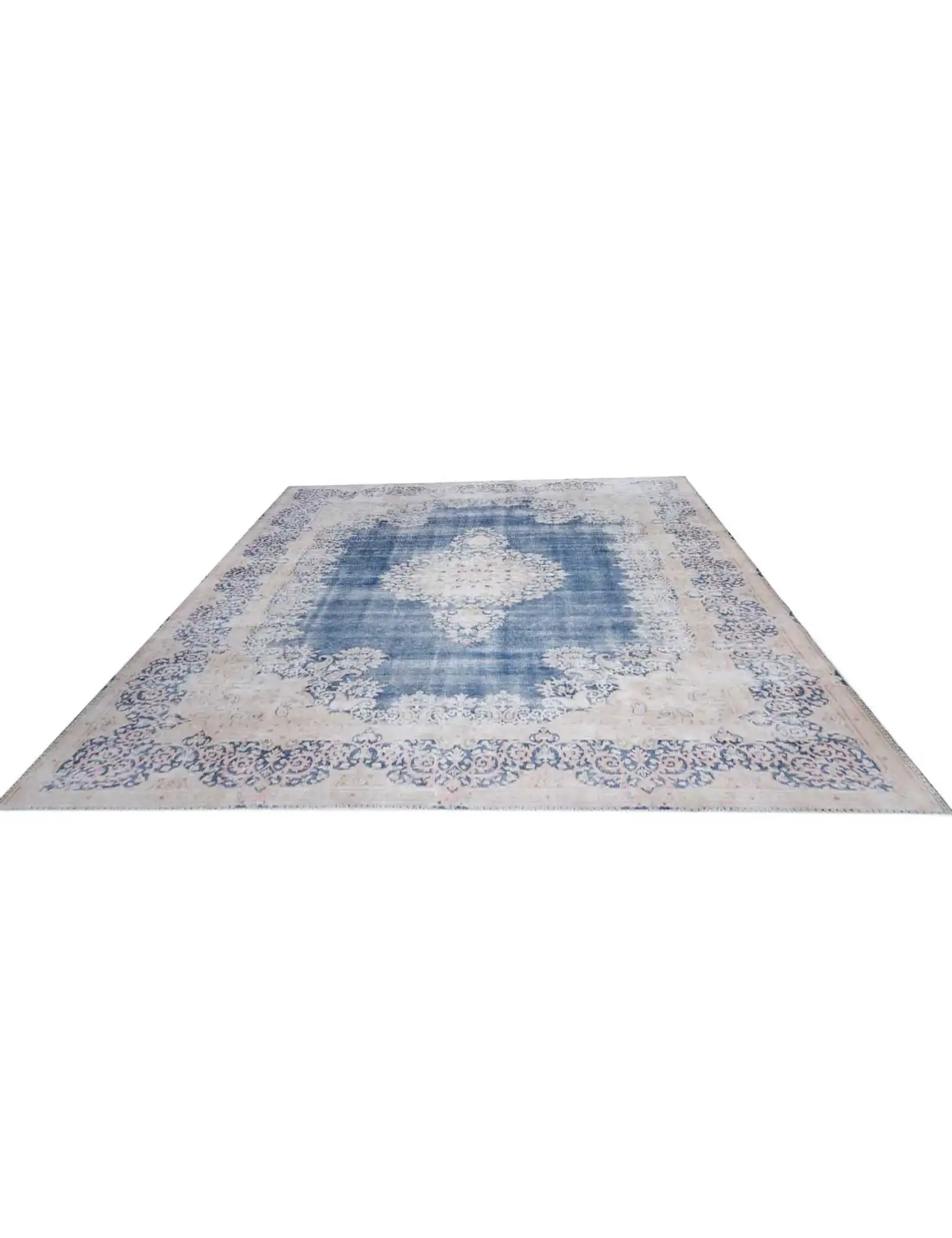 Sininen Persia Persialaiset vintage matot 399 x 282 cm - Ainutlaatuinen käsintehty matto