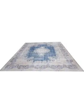 Azul Persia Alfombra persa vintage 399 x 282 cm - view 2