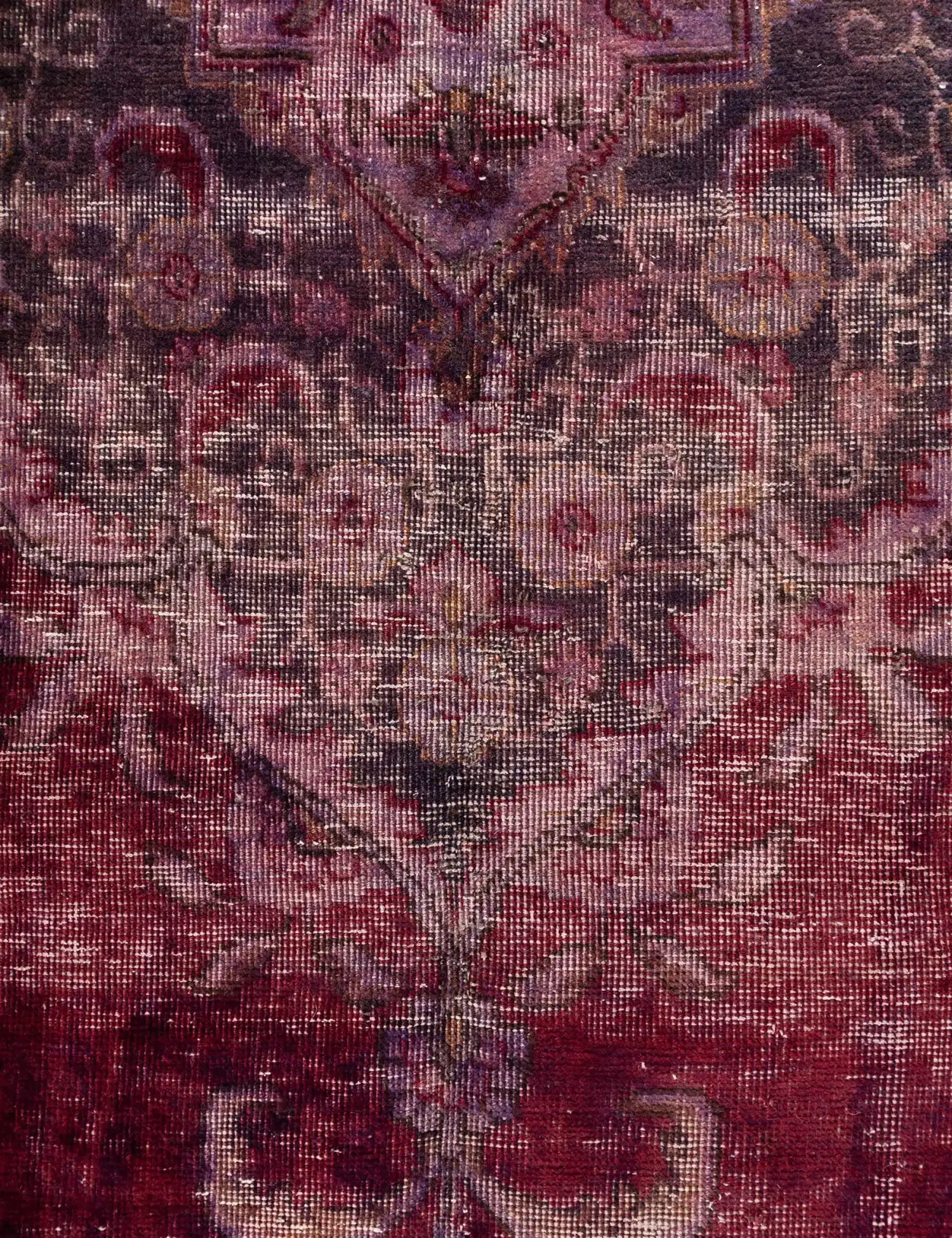 Purple Persia Persian Vintage Carpet 406 x 230 cm - Unique Handmade Carpet