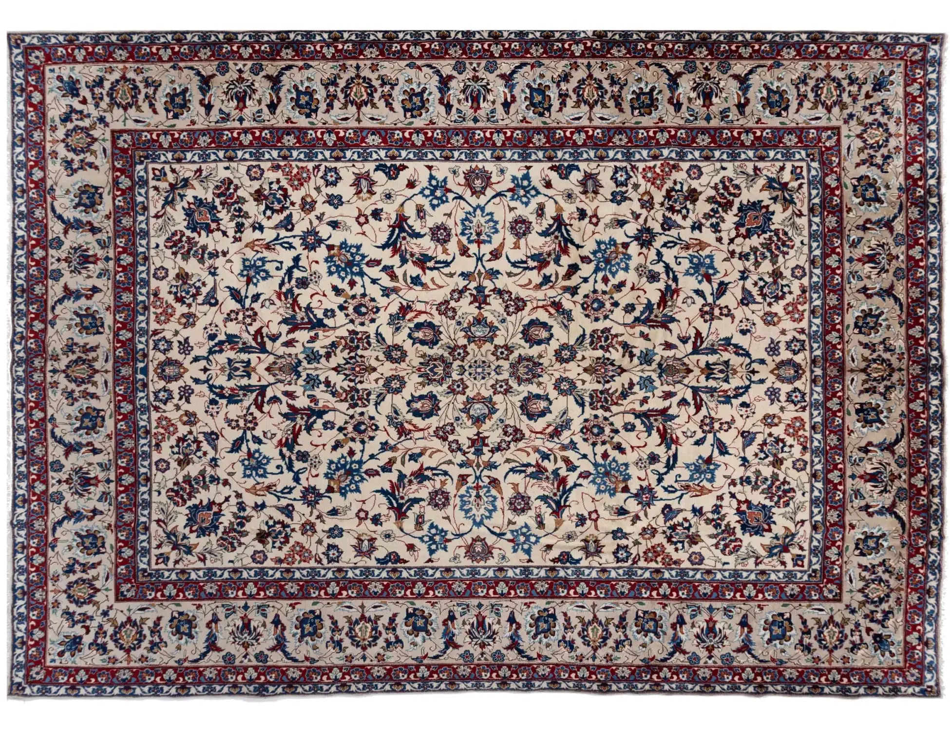 Beige Persia Persian Rug 406 x 291 cm - Unique Handmade Carpet