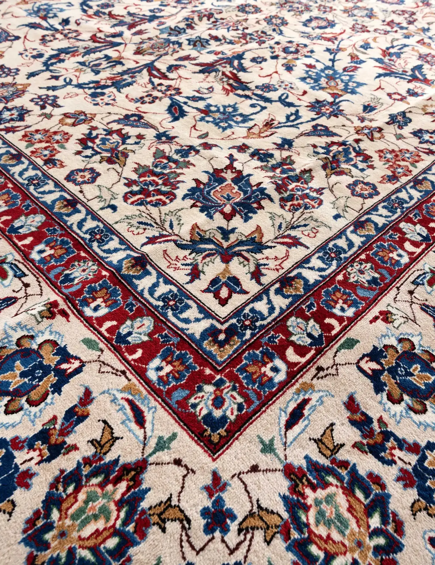 Beige Persia Persian Rug 406 x 291 cm - Unique Handmade Carpet