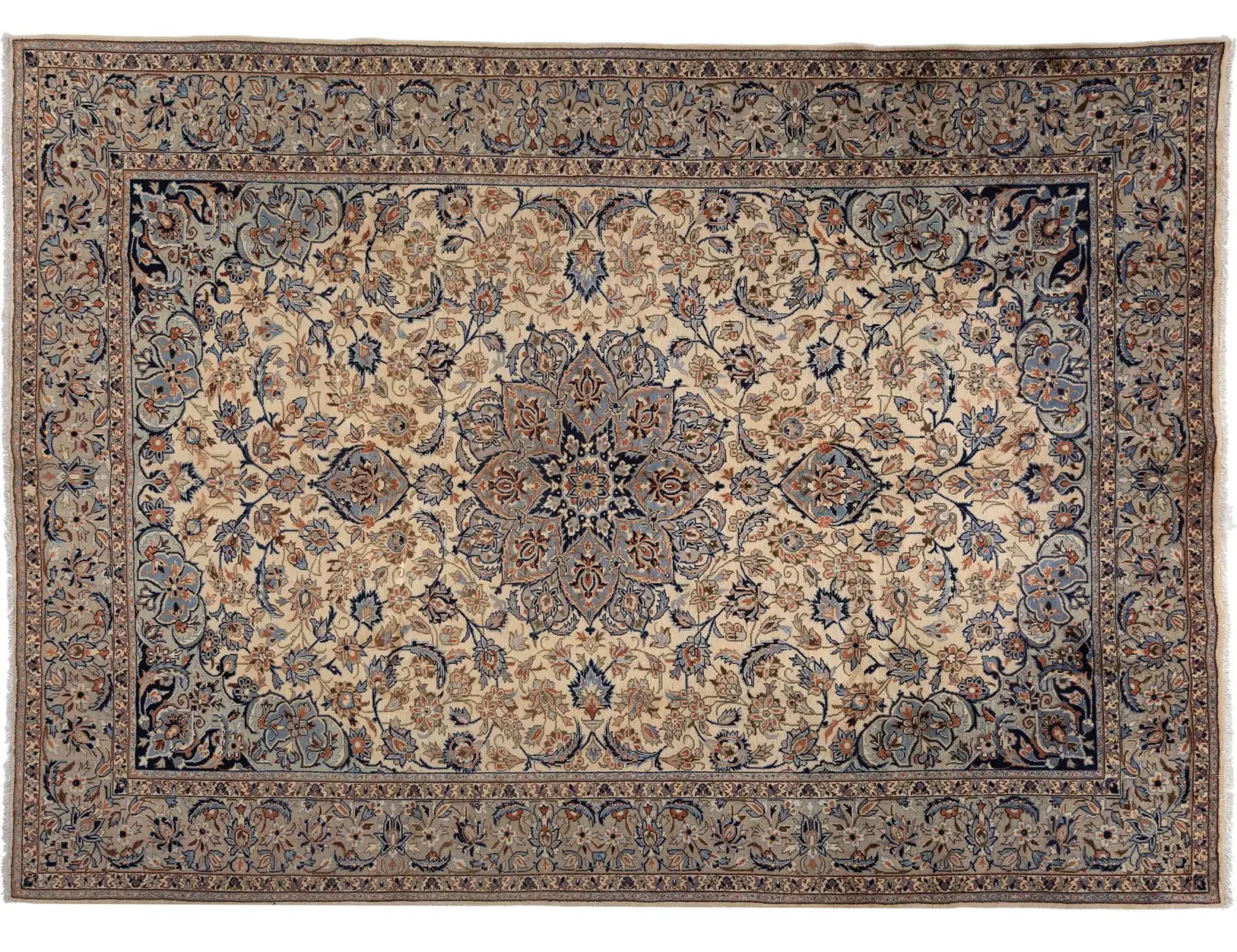 Beige Persan Tapis persan 372 x 276 cm - Tapis fait main unique