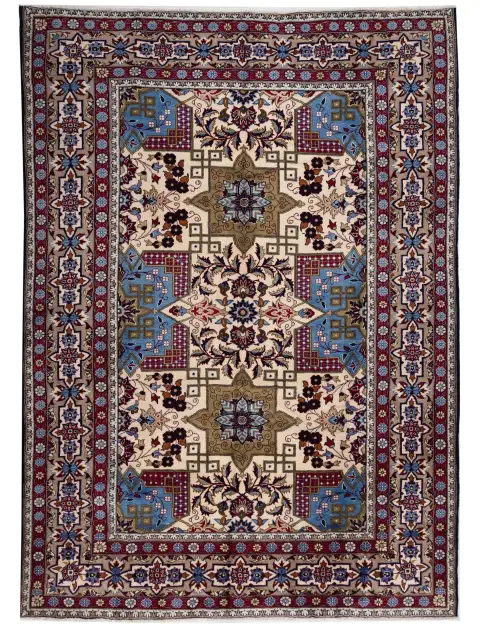 Beige Persien Perserteppich 345 x 248 cm