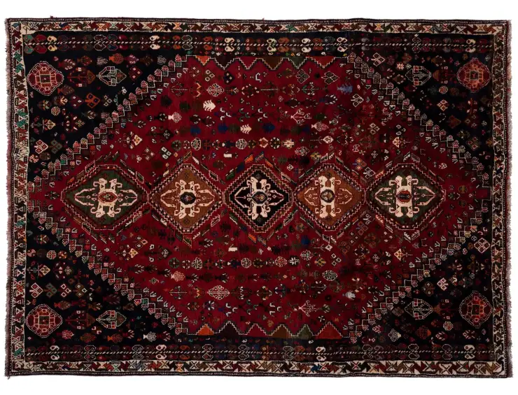 Rojo Persa Shiraz Qashqai 266 x 168 cm