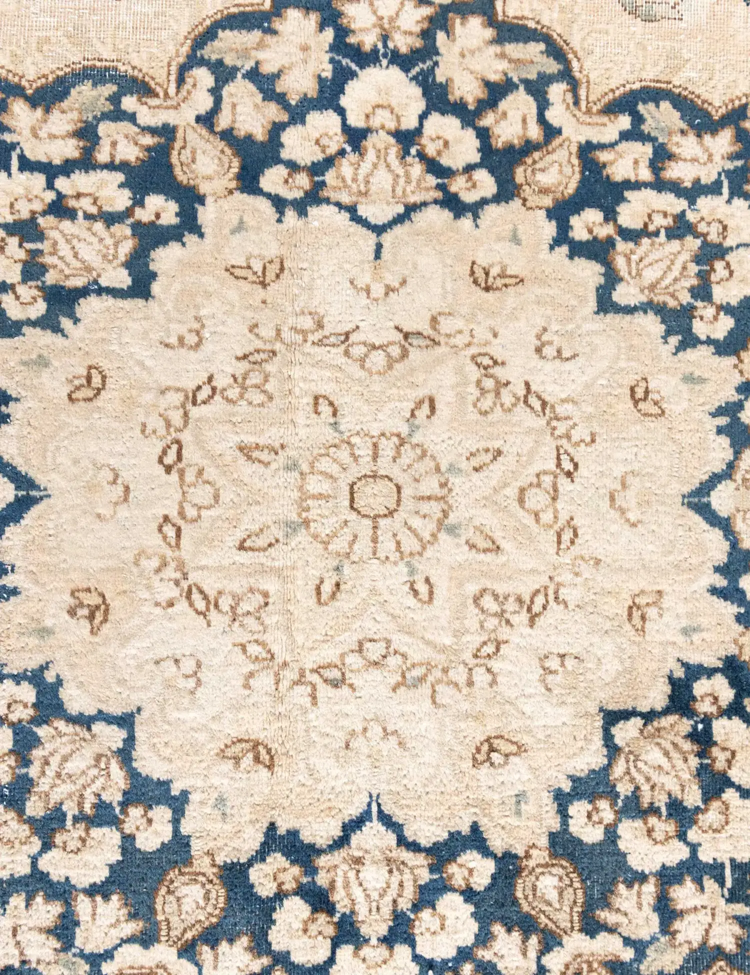 Beige Persia Persian Vintage Carpet 390 x 295 cm - Unique Handmade Carpet