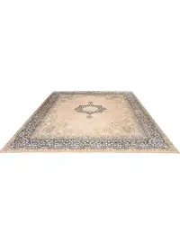 Beige Persien Persisk Vintagetæppe 390 x 295 cm - view 1